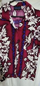 (2073) Rising Tide. Ride the tide, Size XXL. Hawaiian Shirt, Top,